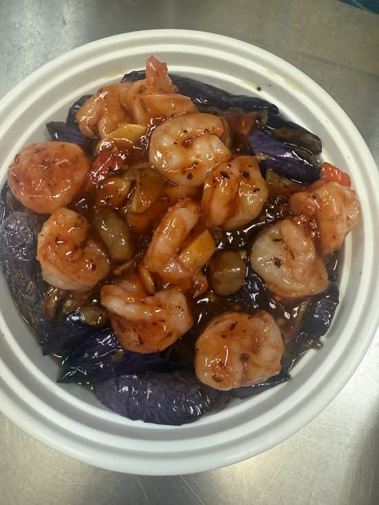Shrimp and Eggplant in Spicy Sauce 香辣茄子虾仁